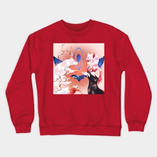 Kitsune and fox girl Crewneck Sweatshirt